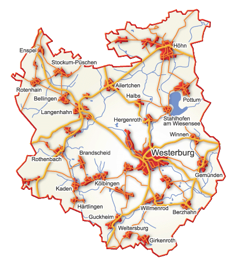 Karte VG Westerburg